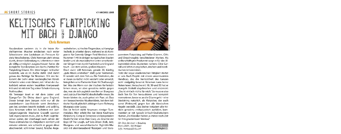 Articl about Chris Akustik Gitarre Magazine
